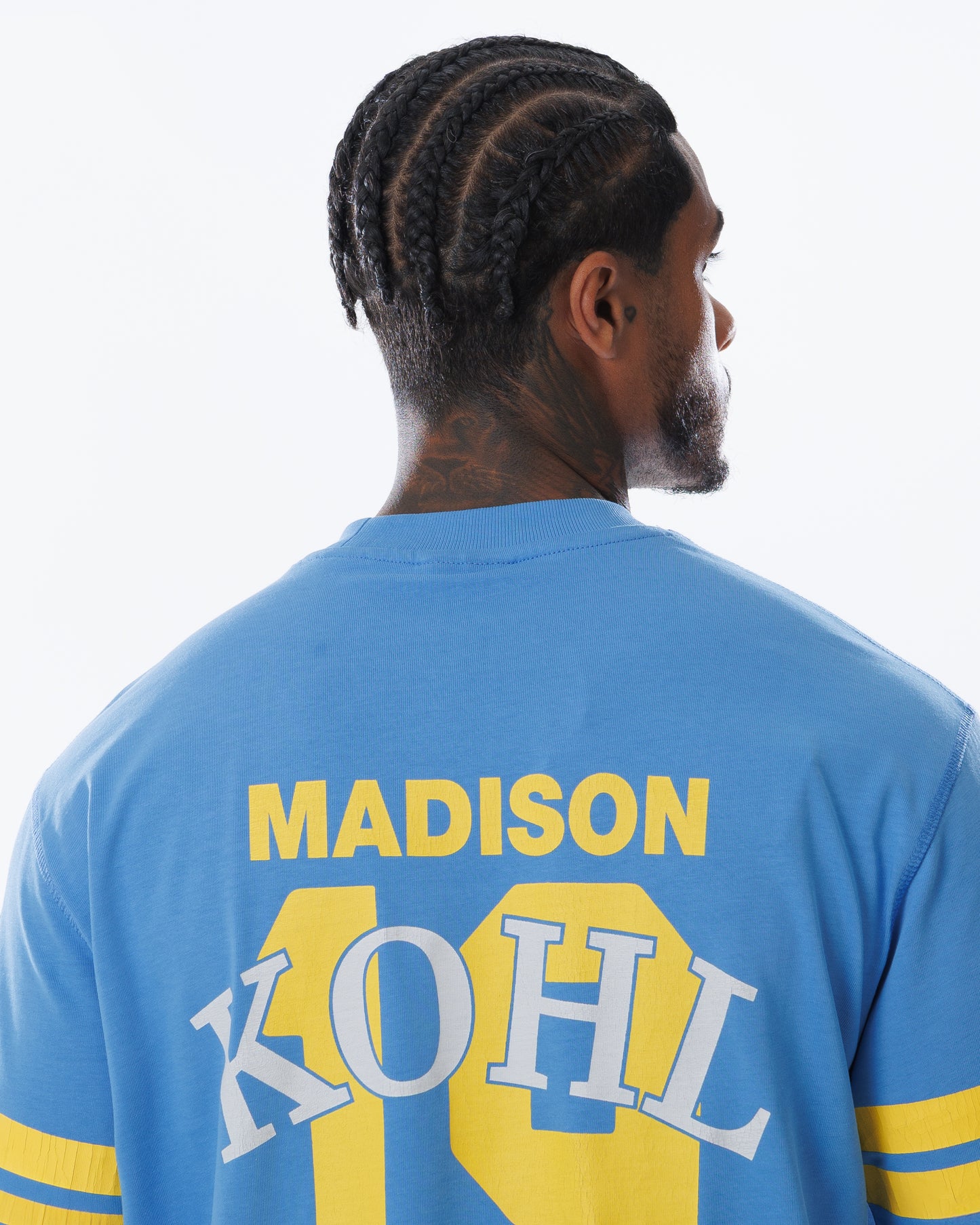 MK Quarterback T-Shirt Marina Blue/Yellow