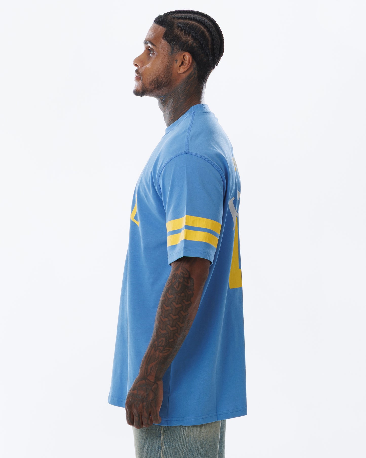 MK Quarterback T-Shirt Marina Blue/Yellow