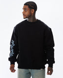 MK Academy Relaxed Crewneck Sweatshirt Black/DSky