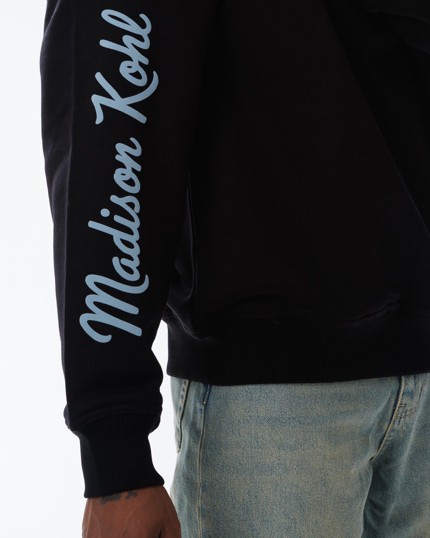 MK Academy Relaxed Crewneck Sweatshirt Black/DSky