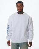 MK Academy Relaxed Crewneck Sweatshirt White/Emerald