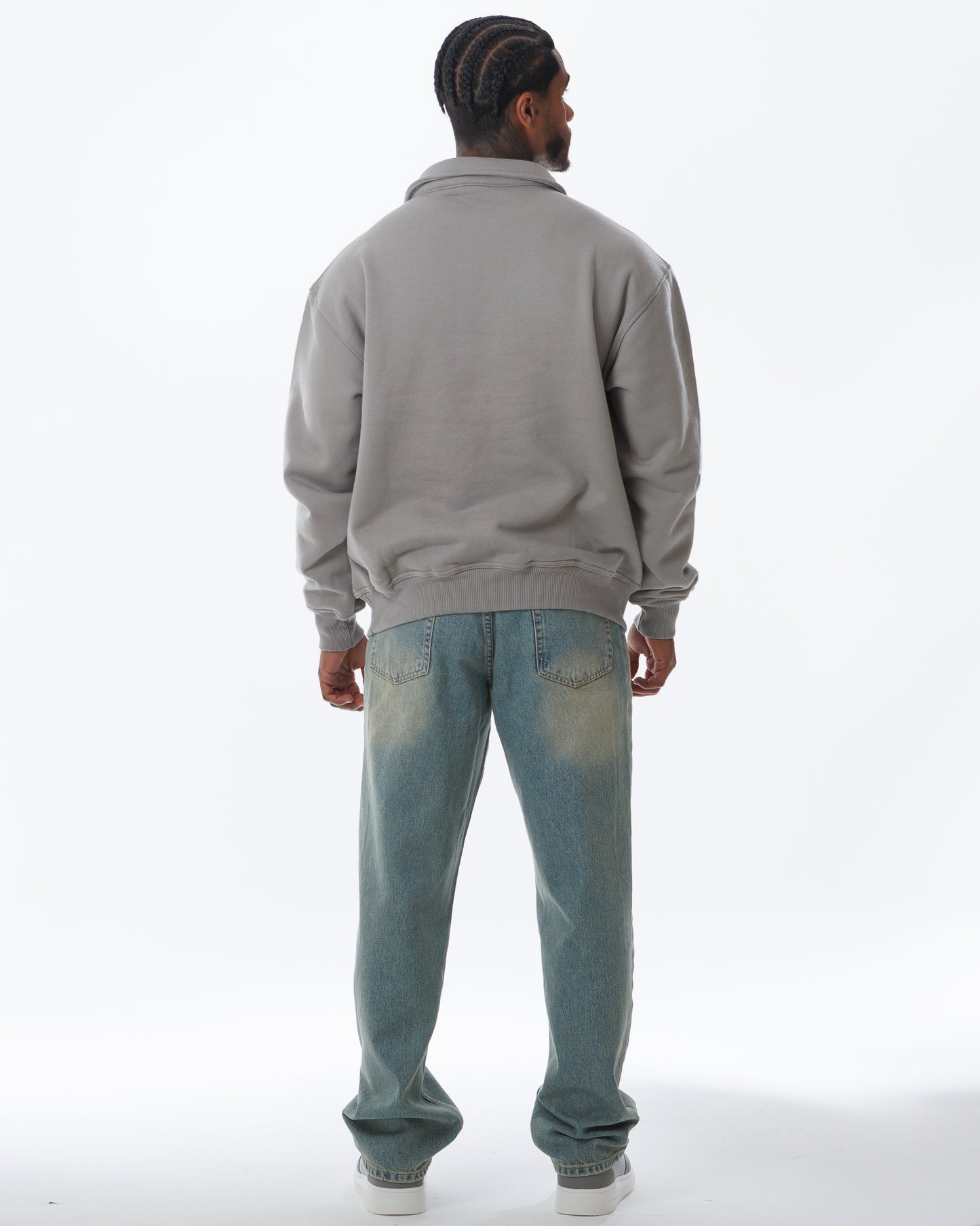 MK Archie Relaxed 1/4 Zip Slate/Marina