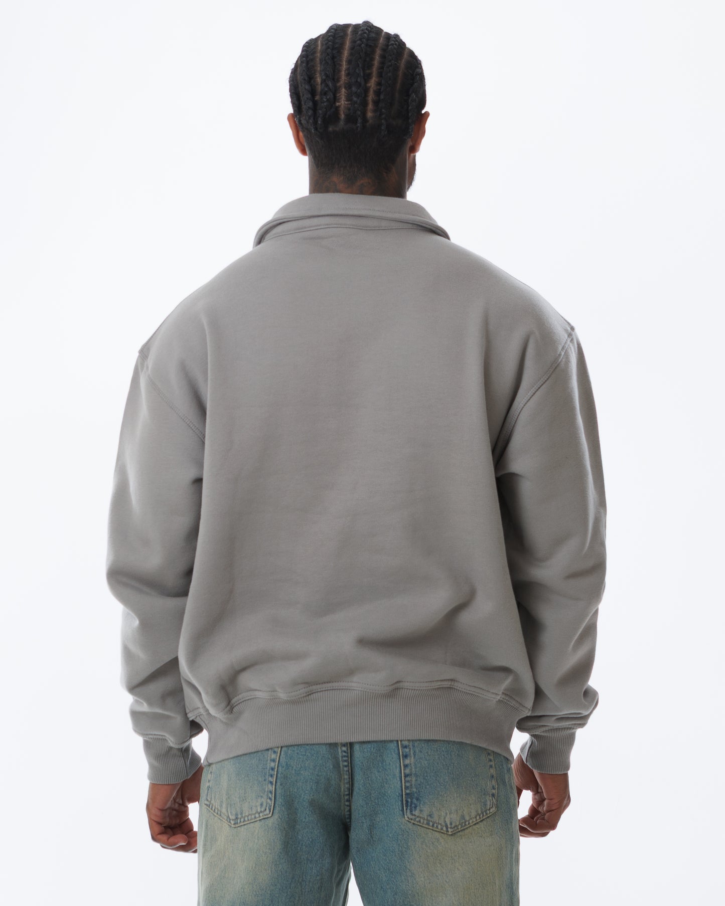 MK Archie Relaxed 1/4 Zip Slate/Marina