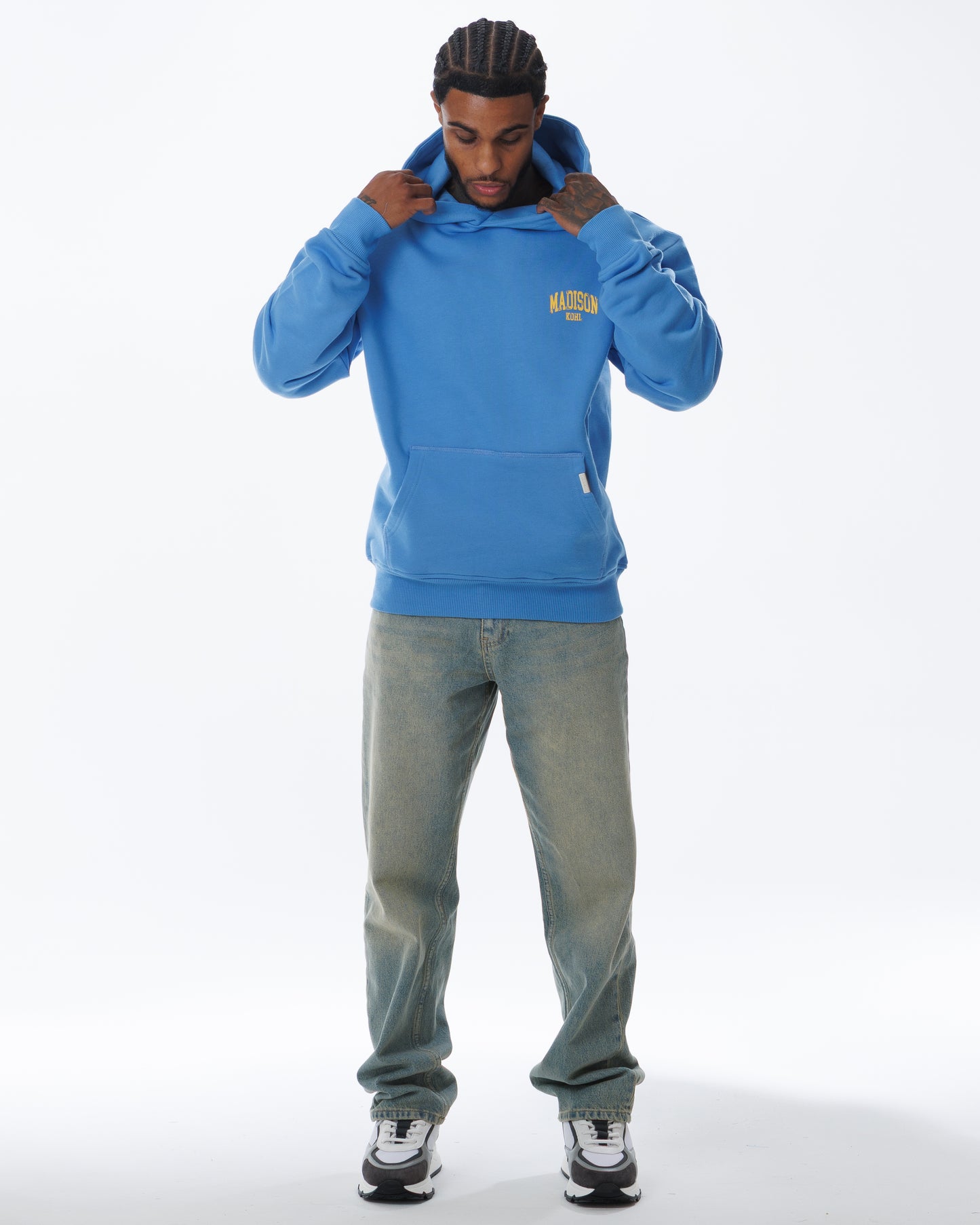 MK Archie Relaxed OTH Hoodie Marina/Yellow