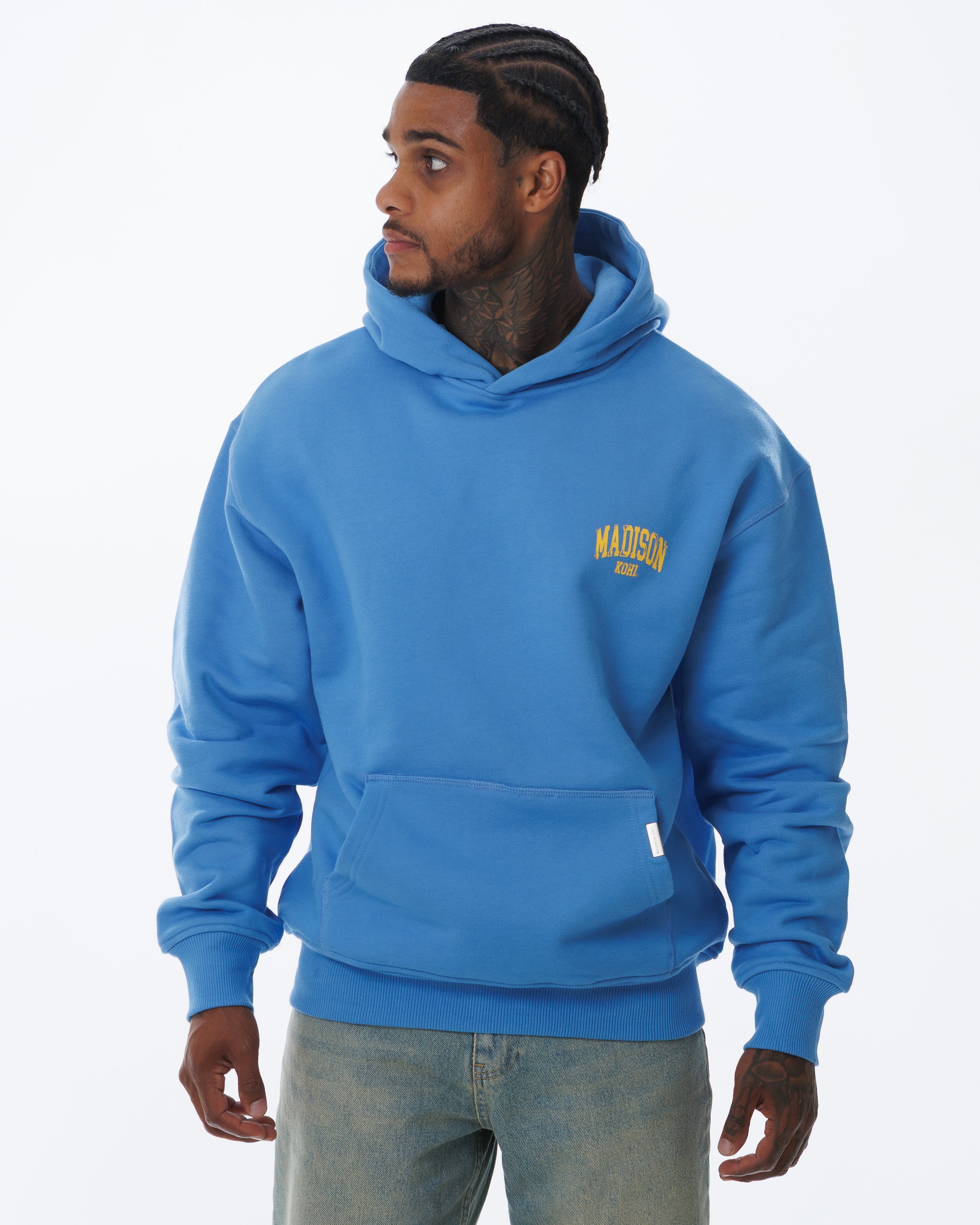 MK Archie Relaxed OTH Hoodie Marina/Yellow