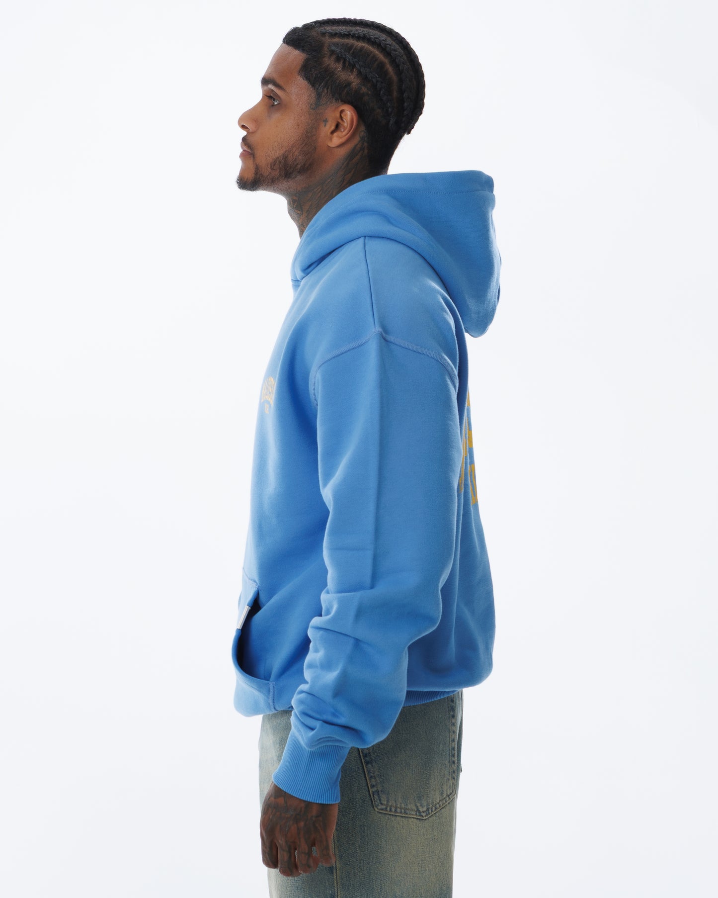 MK Archie Relaxed OTH Hoodie Marina/Yellow