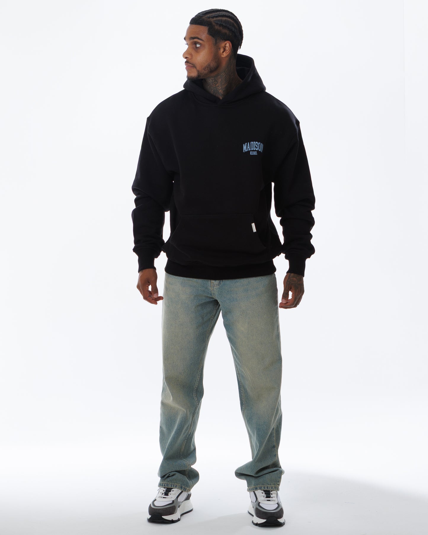 MK Archie Relaxed OTH Hoodie Black/D Sky