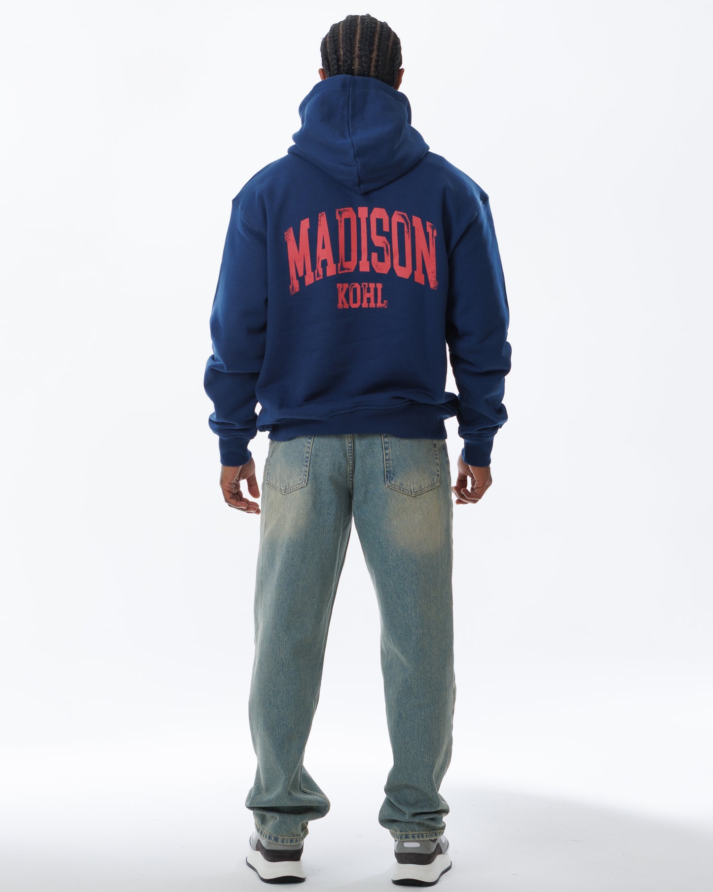 MK Archie Relaxed OTH Hoodie Navy/Fuchsia