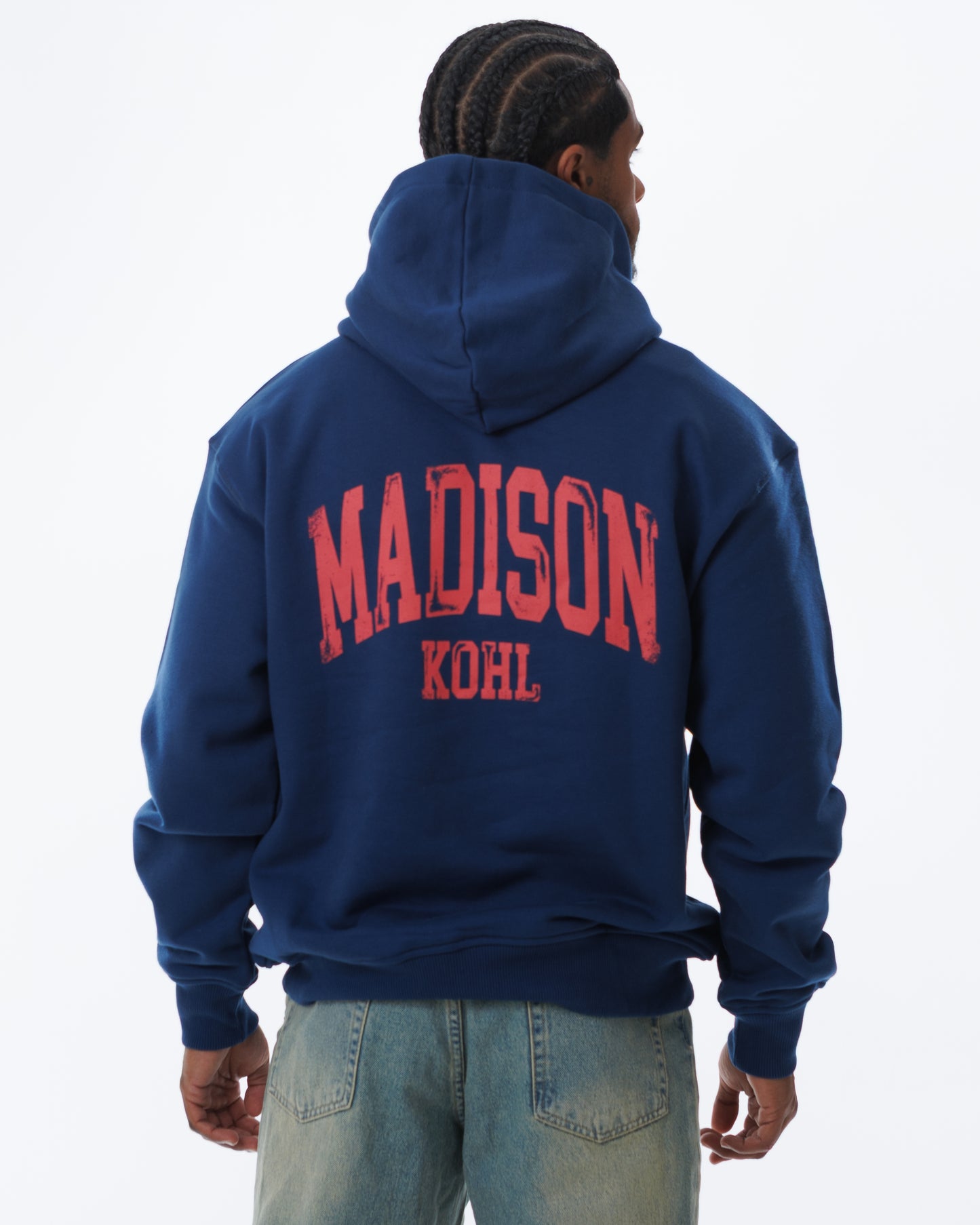 MK Archie Relaxed OTH Hoodie Navy/Fuchsia