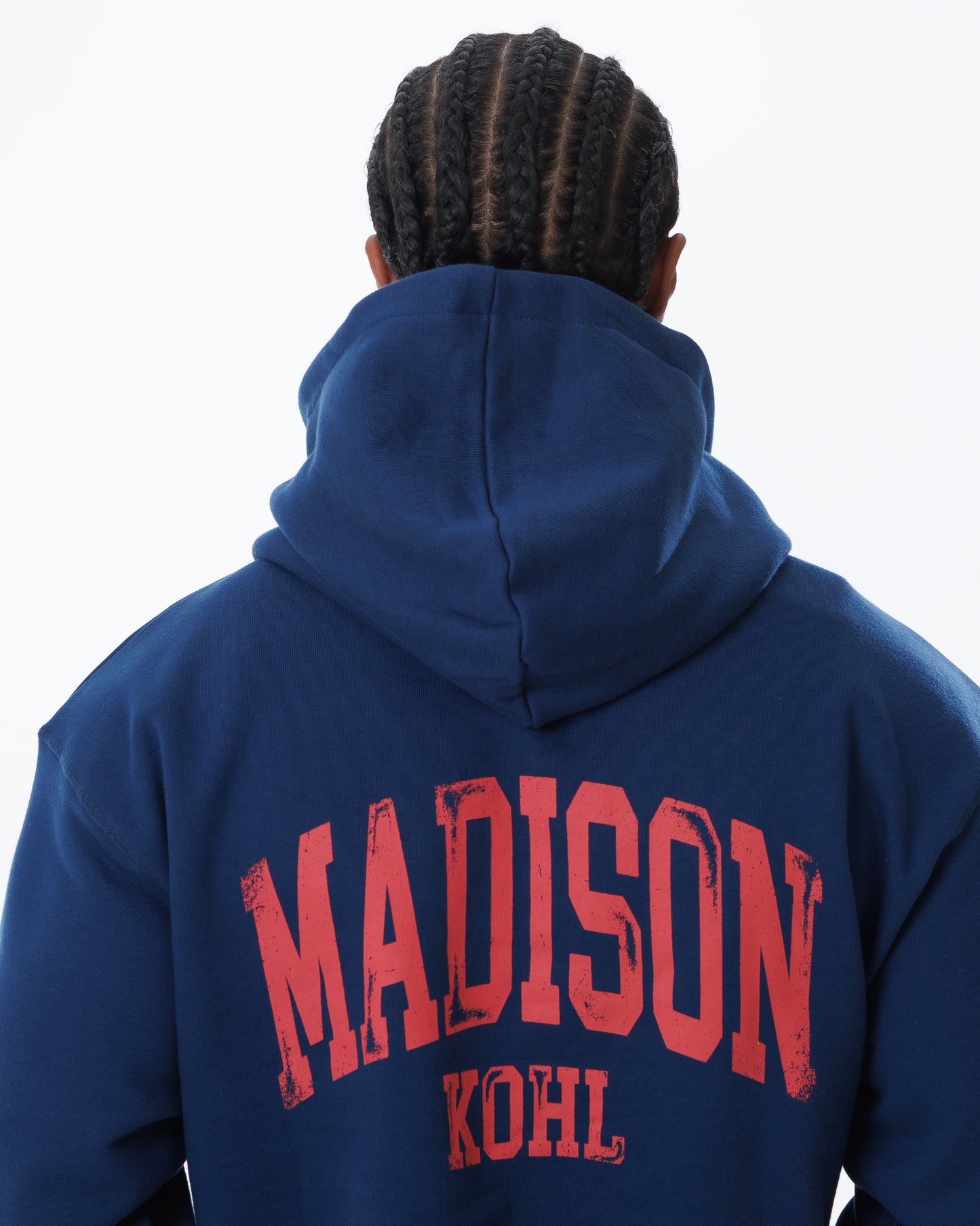 MK Archie Relaxed OTH Hoodie Navy/Fuchsia
