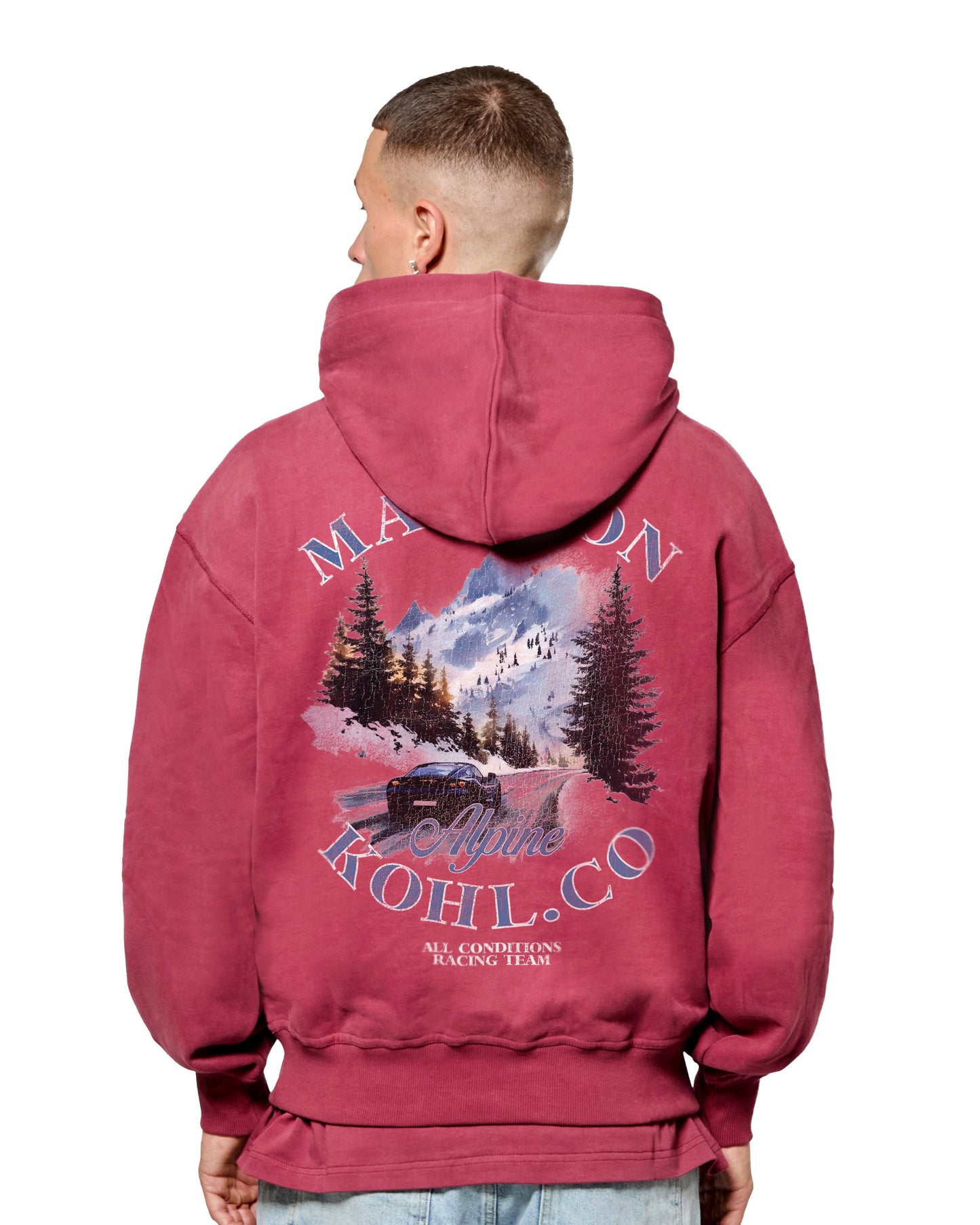 MK Alpine Relaxed OTH Hoodie Burgundy