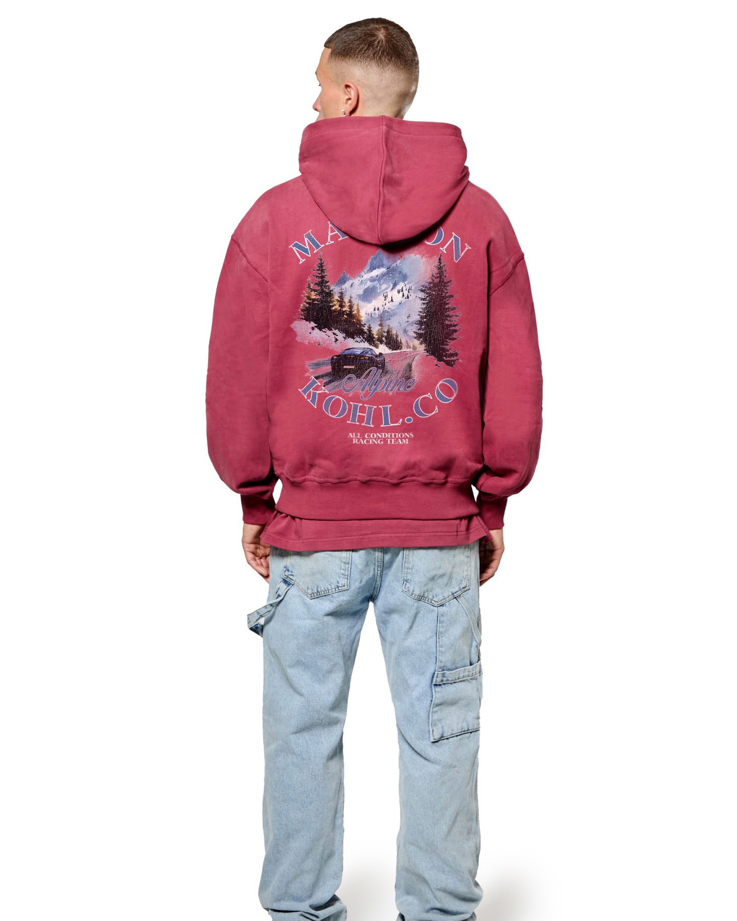 MK Alpine Relaxed OTH Hoodie Burgundy