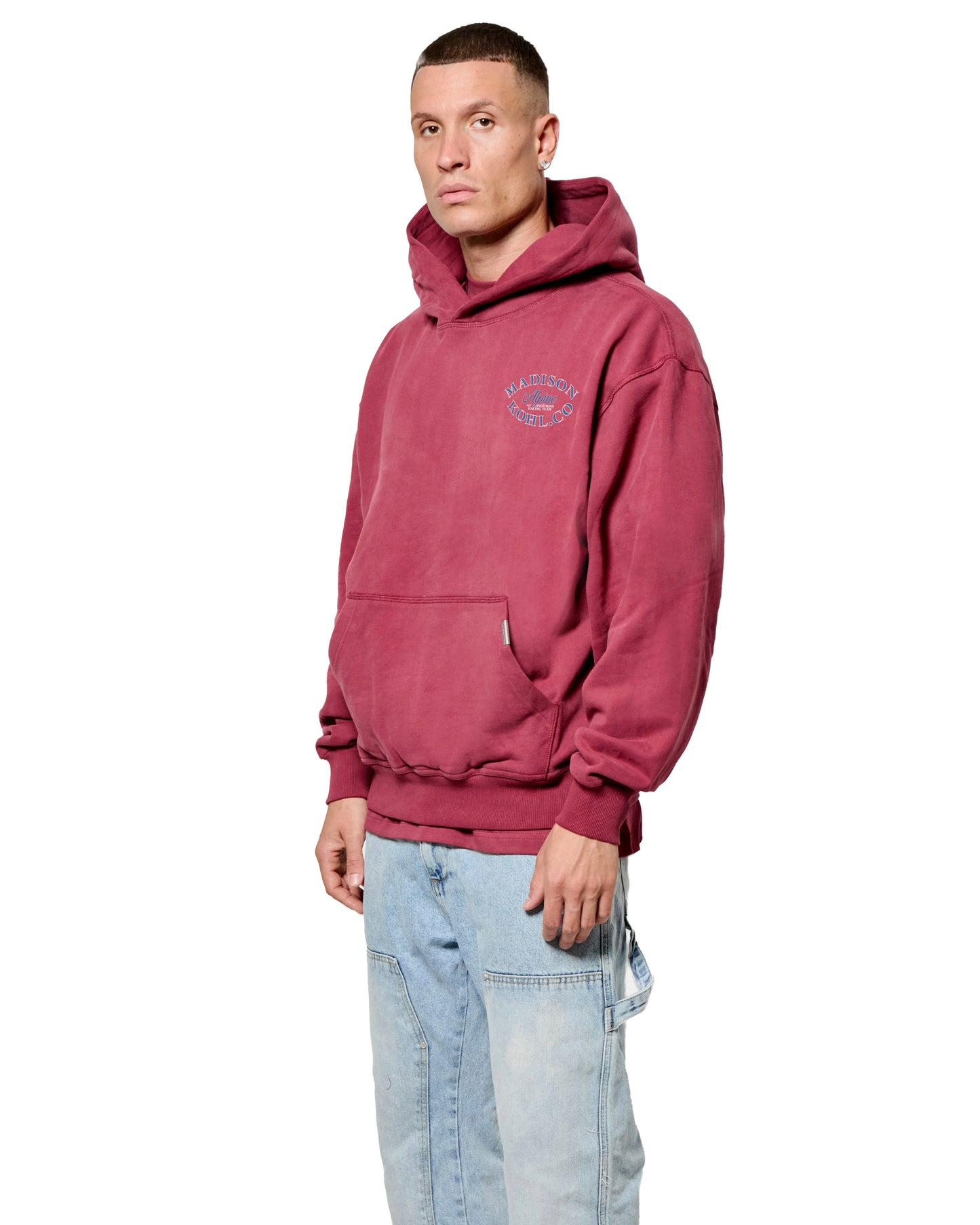 MK Alpine Relaxed OTH Hoodie Burgundy