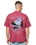 MK Alpine Relaxed T Shirt  Burgundy