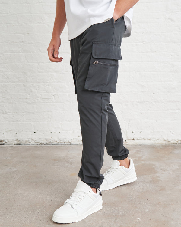ESSENTIAL RELAXED CARGO - CHARCOAL