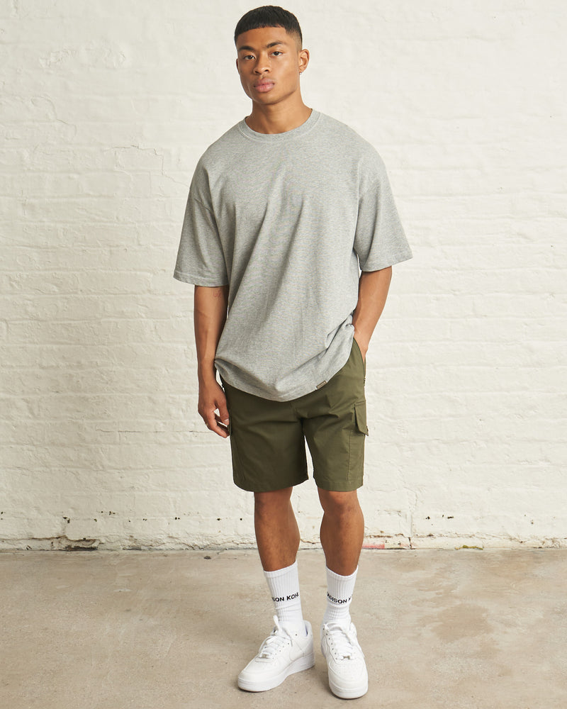 300gsm ESSENTIAL OVERSIZED T/SHIRT - GREY