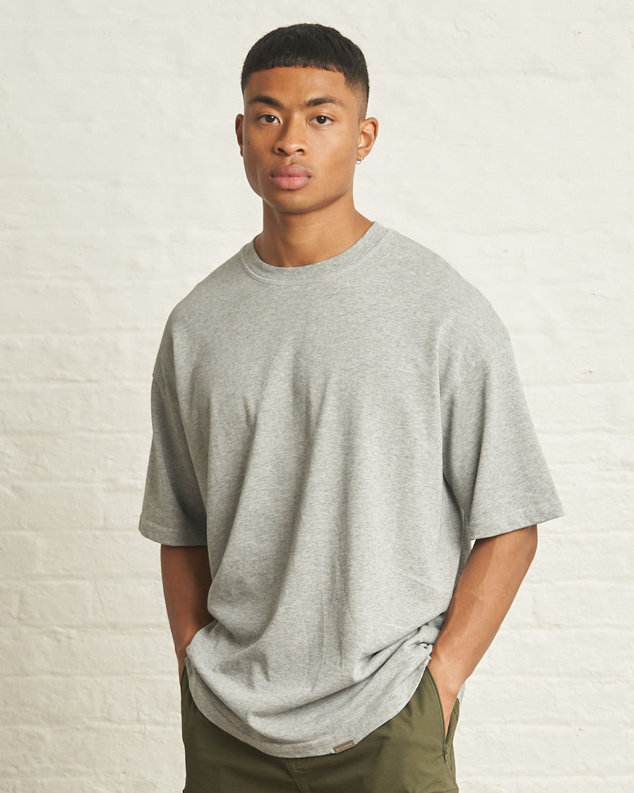 300gsm ESSENTIAL OVERSIZED T/SHIRT - GREY