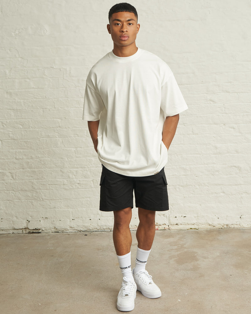 300gsm ESSENTIAL OVERSIZED T/SHIRT - OFF WHITE