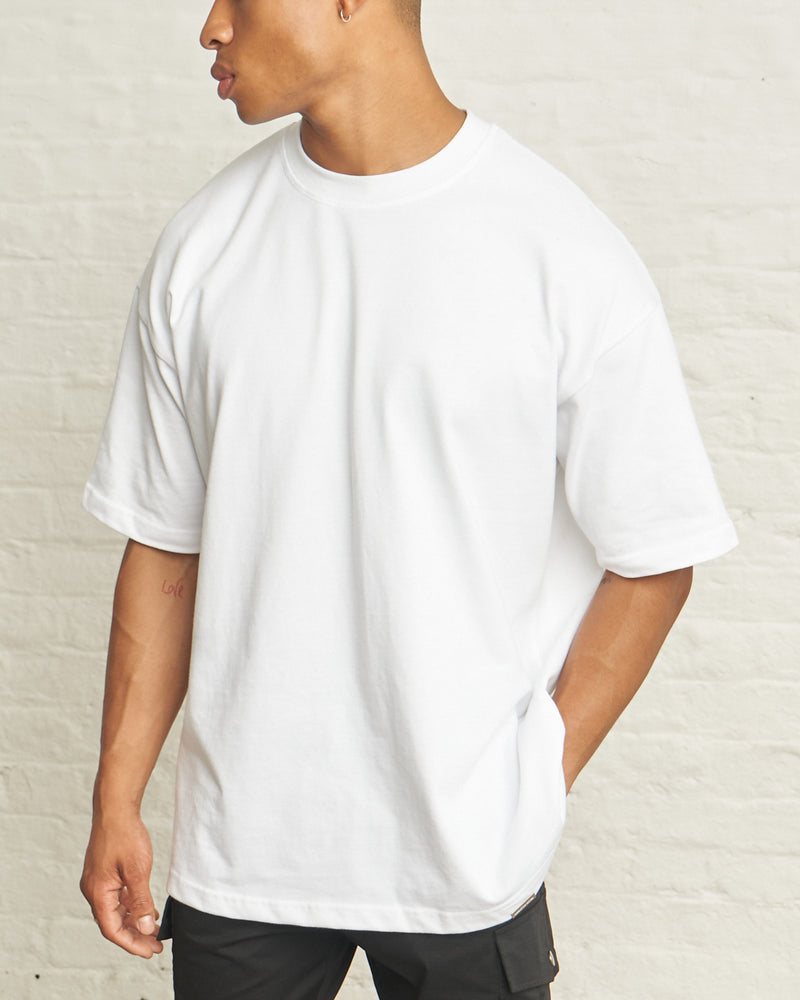 300gsm ESSENTIAL OVERSIZED T/SHIRT - WHITE