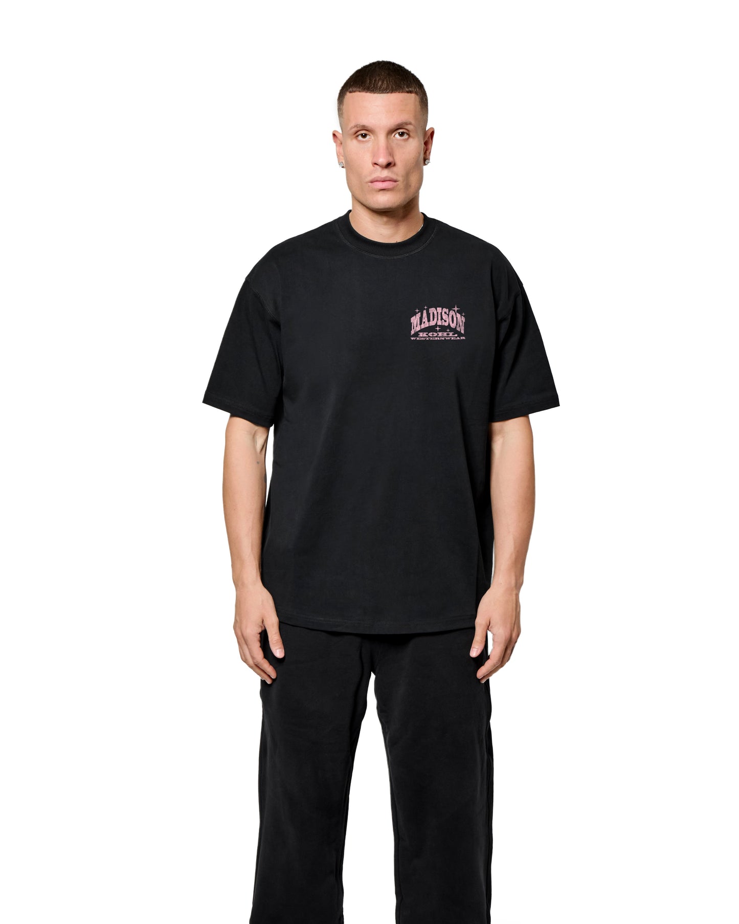 MK Western Relaxed T Shirt  Black
