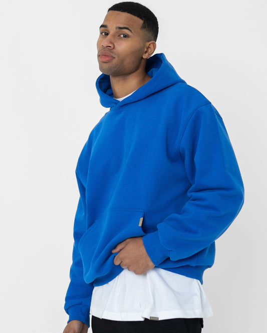 500gsm ESSENTIAL OVERSIZED HOODIE - COBALT BLUE